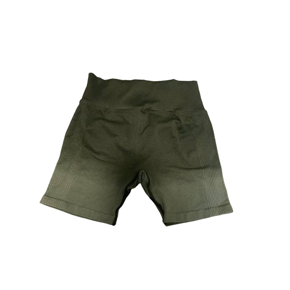 Victoria’s Secret PINK Small Seamless Bike Shorts Green Ombre